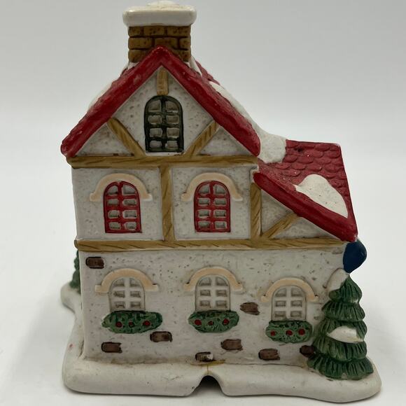 The Christmas House Collection One Size White Market Lighted Porcelain In Box - Picture 4 of 6
